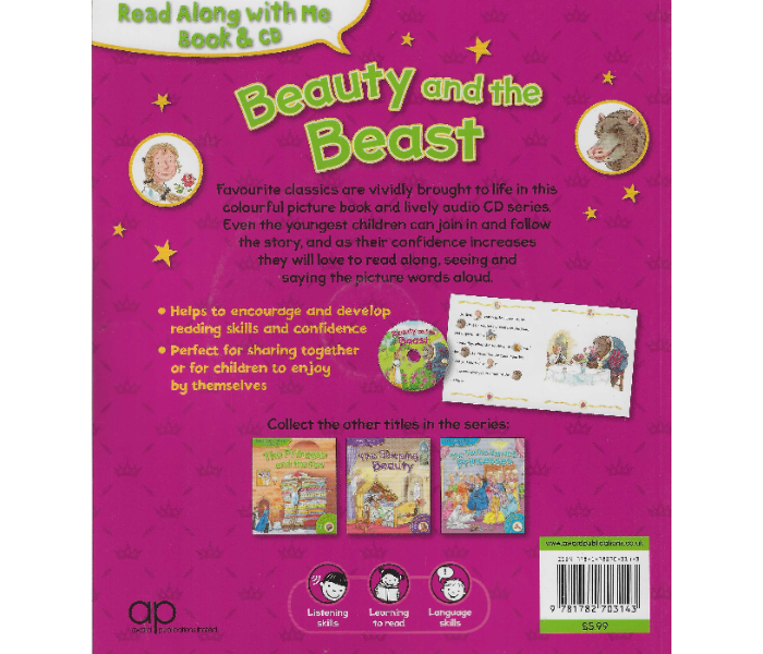 Award Publications Rawm Princess Tales Book and Cd Beauty And The Beast Book For Children - Zoom Image 2