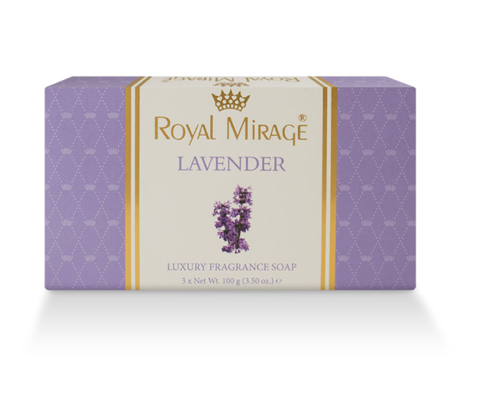 Royal Mirage Pack of 3 100gm Lavender Soap - Zoom Image