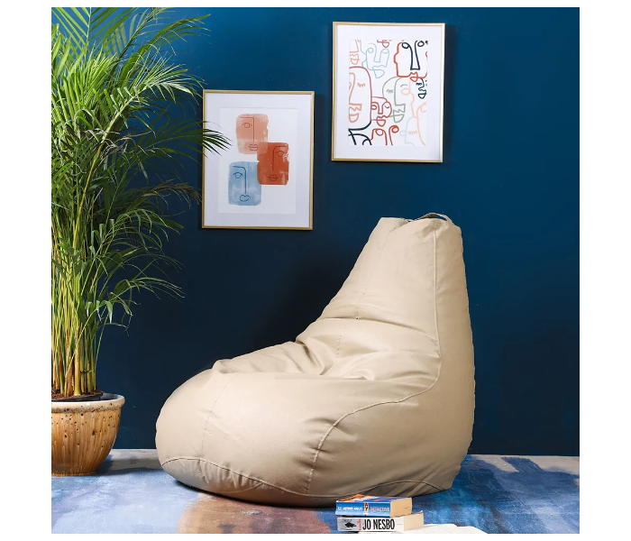 Danube Home Rocky Tear Drop Bean Bags - Beige - Zoom Image 1