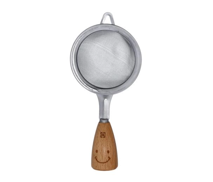 Royalford RF10657 Stainless Steel Strainer - Silver and Brown - Zoom Image 1