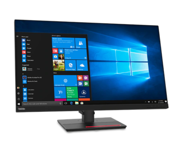 Lenovo 61F1GAT2UK ThinkVision T32h-20 32 Inch Monitor - Black - Zoom Image 1