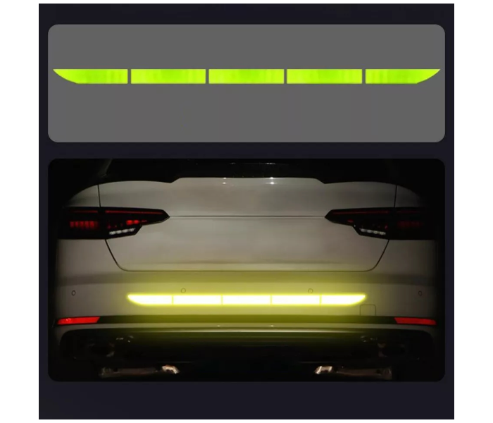 Car Truck Auto Reflective Warning Strip Bumper Safety Decoration - Green - Zoom Image