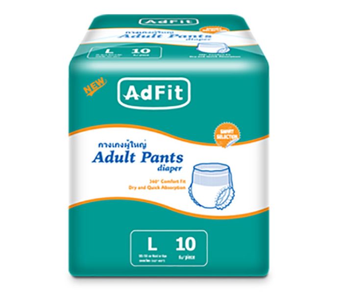 Adfit Pack of 10s Large Adult Pants Diaper - Zoom Image 1