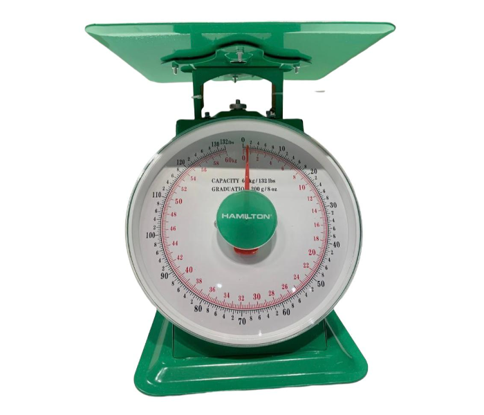 Hamilton HT-721WS 60Kg Capacity Large Traditional Dial With All Heavy Metal Weighing Scale - Green - Zoom Image 2