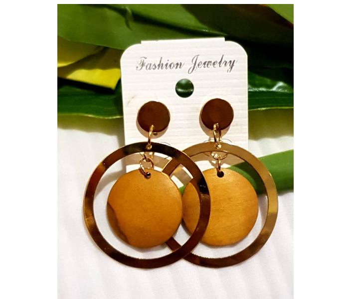 Strabella TSB22a Western Earrings for Women - Gold - Zoom Image