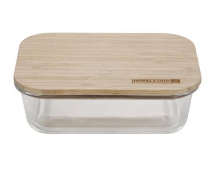 Royalford RF10319 640ml Ecodine Rectangular Glass Container - Zoom Image 1