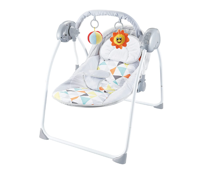 Moon MNBGRLG02 Bungee Electric Swing for Babies - Light Grey - Zoom Image 1