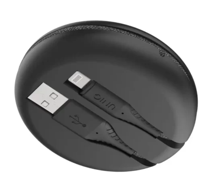 Uniq Halo 1.2Meter Usb A To Lightning Cable - Midnight Black - Zoom Image 1