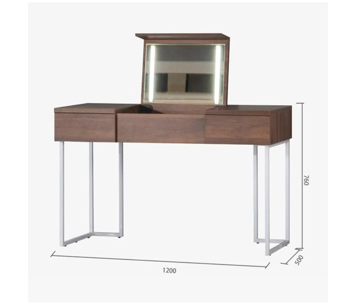 Danube Home Lapras Dresser with Mirror - Brown - Zoom Image 2