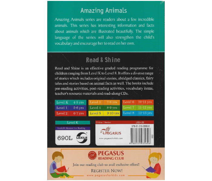 Pegasus Read and Shine Tiger - Amazing Animals Book for Children - Zoom Image 2