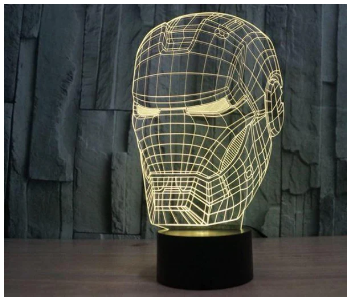 Watiaa 3D Iron Man Mask Visualizer Lamp - Zoom Image