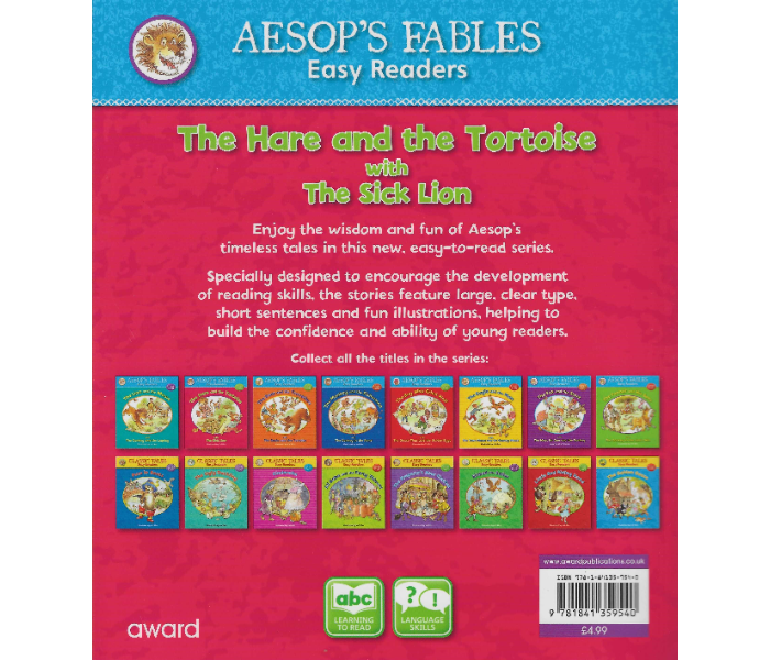 Award Publications Aesop S Fables Easy Readers The Hare And The Tortoise Book For Children - Zoom Image 2