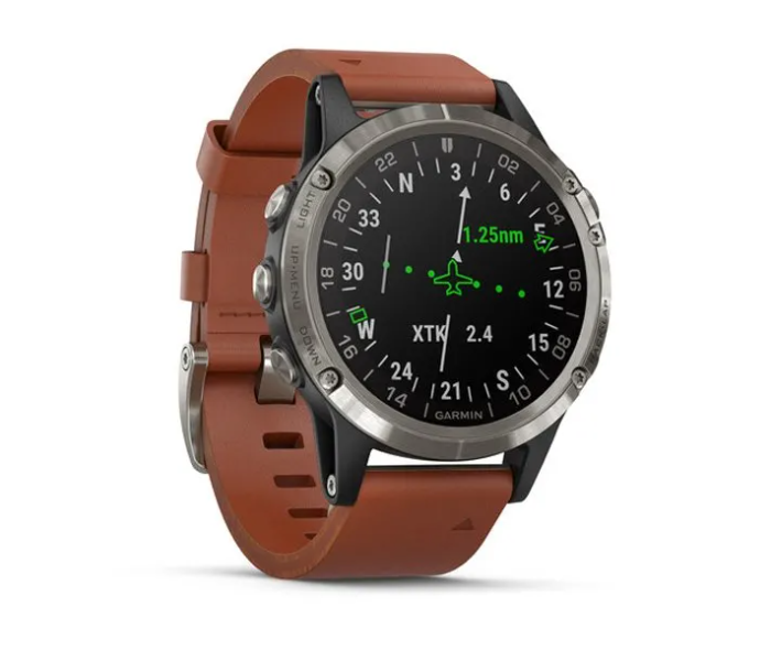 Garmin 010-01988-31 D2 Delta Aviator Watch with Brown Leather Band - Zoom Image 3