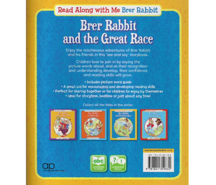 Award Publications Read Along With Me Brer Rabbit And The Great Race Book For Children - Zoom Image 2