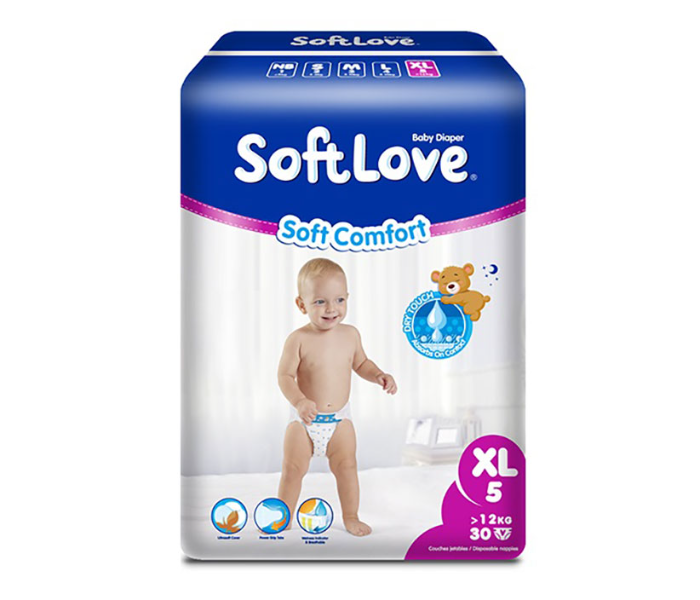 Softlove Pack of 30s Soft Comfort Extra Large Baby Diaper - Zoom Image 1