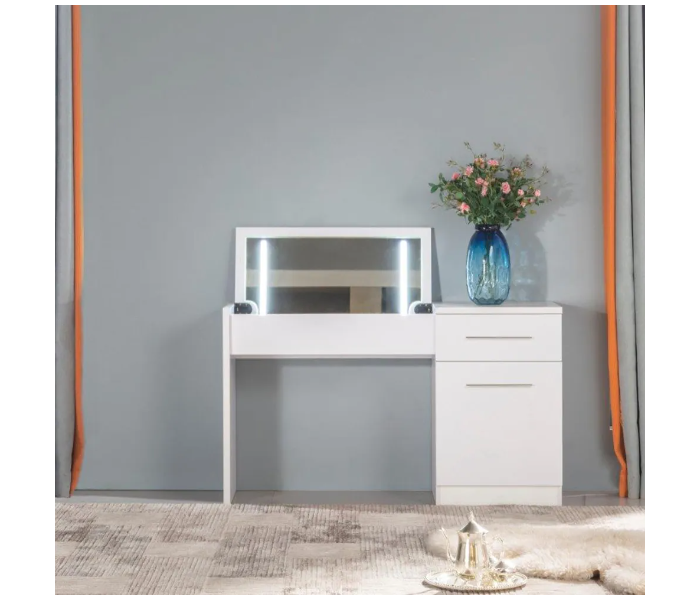 Danube Home Abra Dresser with Mirror - White - Zoom Image 1