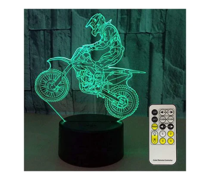 Watiaa Motocross Lamp 3D Light for Kids - Zoom Image 3