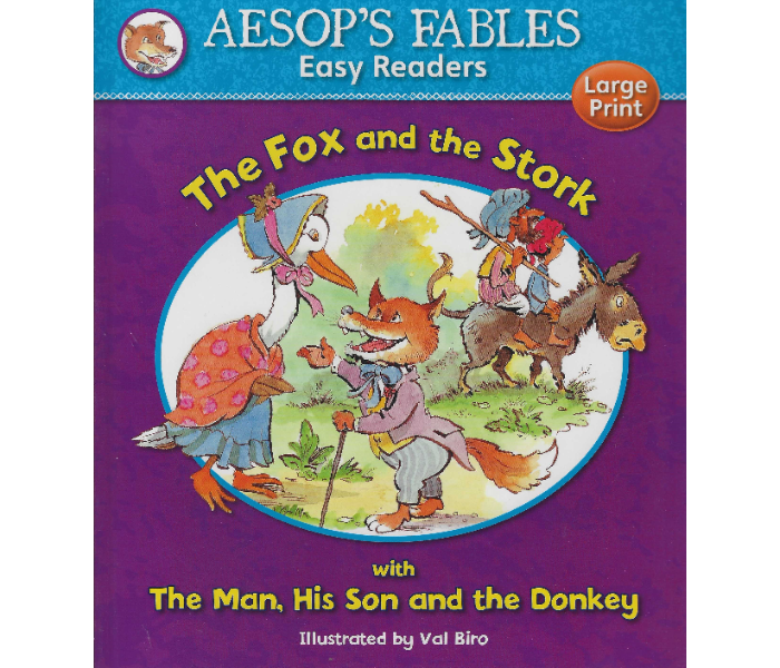 Award Publications Aesop S Fables Easy Readers The Fox And The Stork Book For Children - Zoom Image 1