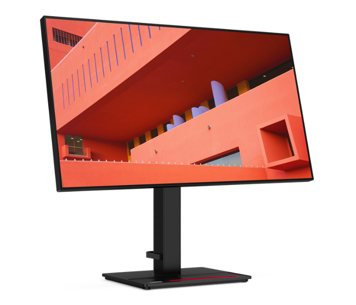 Lenovo 61E9GAT6UK ThinkVision 27 Inch WLED LED Monitor - Black - Zoom Image 4