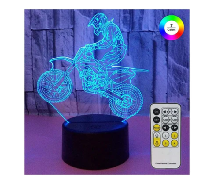 Watiaa Motocross Lamp 3D Light for Kids - Zoom Image 1