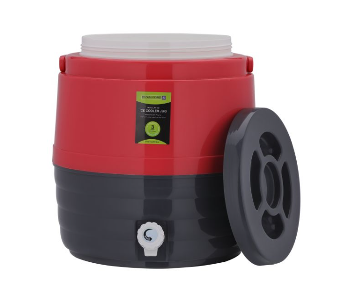 Royalford RF10485 15 Litre Keep and Cold Water Carrier - Red - Zoom Image 2