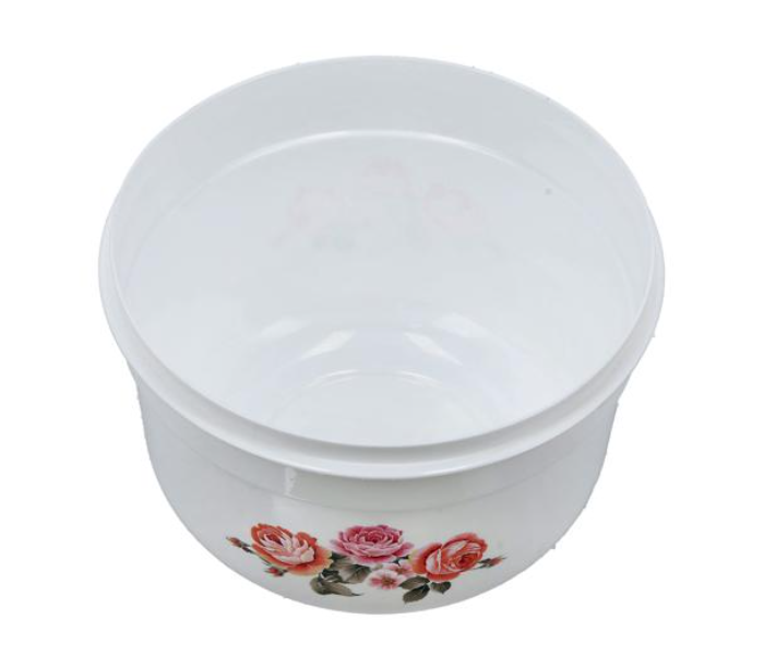 Royalford RF10870 3 Litre Round Air-tight Storage Bowl - White and Red - Zoom Image 4