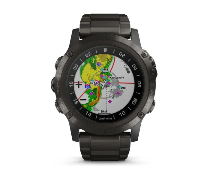 Garmin 010-01989-31 D2 Delta PX Aviator Watch with DLC Titanium Band - Zoom Image 2