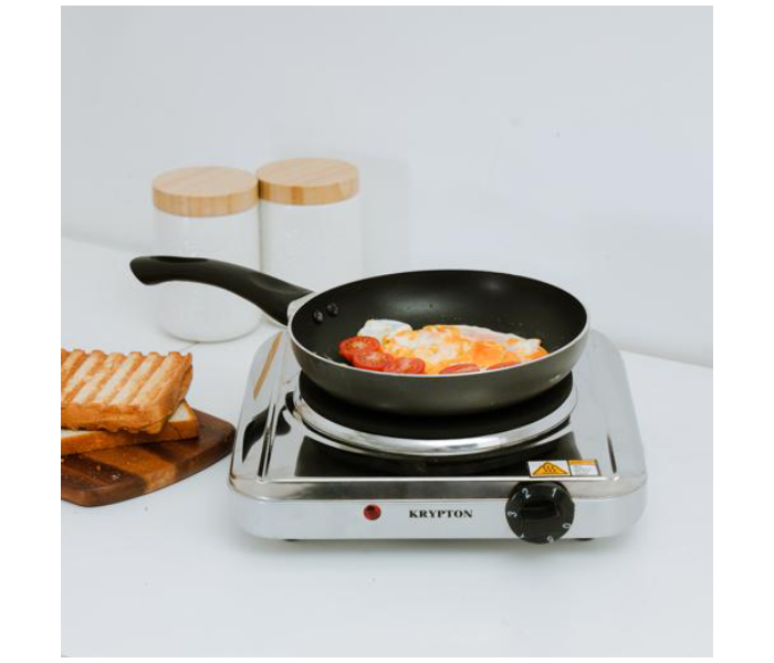 Krypton KNHP6289 Stainless Steel Single Hot Plate - Silver and Black - Zoom Image 3