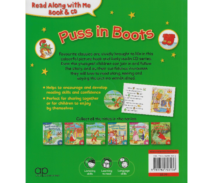 Award Publications Read Along With Me Book and Cdpuss In Boots Book For Children - Zoom Image 2