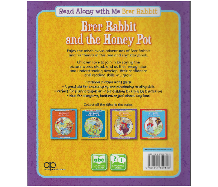 Award Publications Read Along With Me Brer Rabbit And The Honey Pot Book For Children - Zoom Image 2