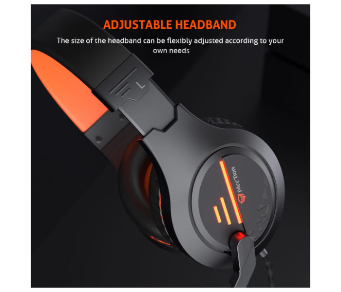 Meetion MT-HP021 Lightweight Backlit Stereo Gaming Headset - Black - Zoom Image 5