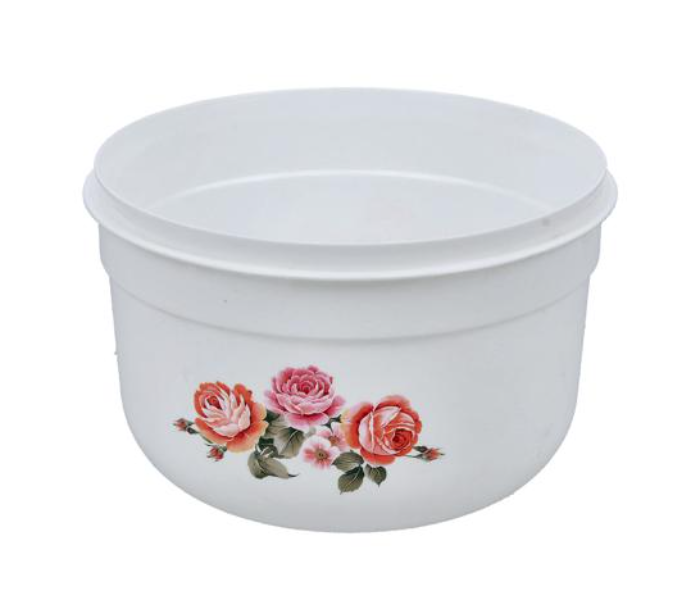 Royalford RF10870 3 Litre Round Air-tight Storage Bowl - White and Red - Zoom Image 5