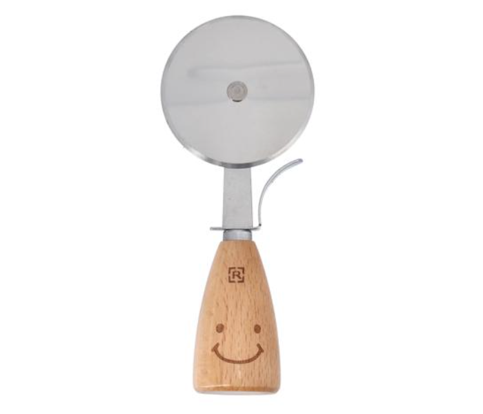 Royalford RF10662 Pizza Cutter - Silver and Brown - Zoom Image 1