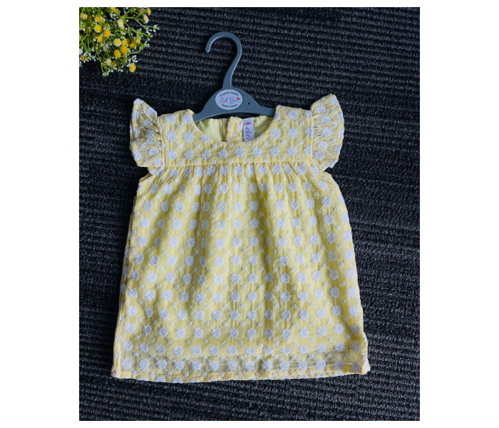 Ash Bae FR016SXL Kiara Coral Reef XL Frock for Baby Girls - Yellow - Zoom Image