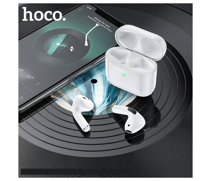 Hoco EW03 Plus Wireless Earphone with Charging Case - White - Zoom Image 1