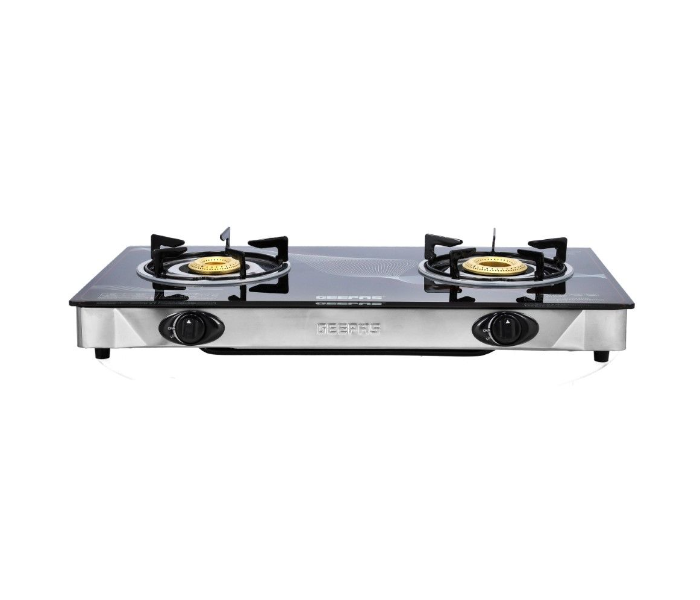 Geepas GGC31027 Gas 3 Burner Top Tempered Glass with design Printed - Zoom Image 2