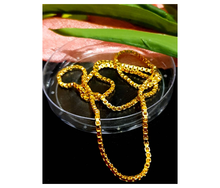 Strabella NC002 Gold Plated Chain for Women - Gold - Zoom Image