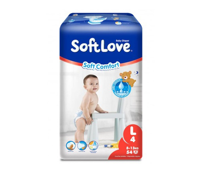 Softlove Pack of 54s Soft Comfort Large Baby Diaper - Zoom Image 1