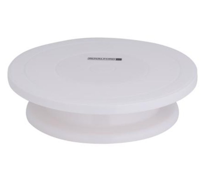 Royalford RF10866 360 Degree Revolving 28cm Cake Stand - White - Zoom Image 1