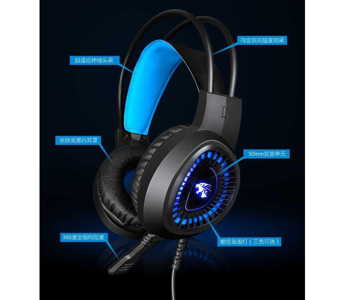 Taidun V1000 3.5mm Pin Gaming Headset - Black - Zoom Image 6