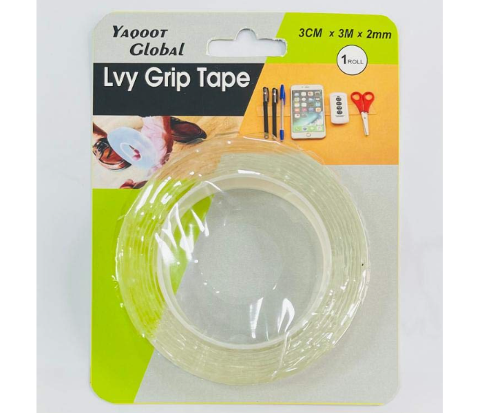 Double Side 3 Meter Self Adhesive Reusable Washable Strong Sticky Tape - Zoom Image 2