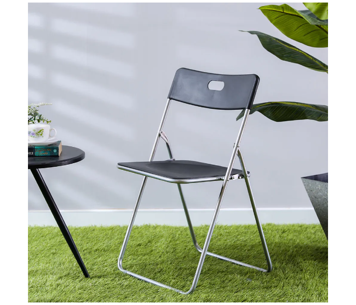 Danube Home Dormer Metal Folding Chair - Black - Zoom Image 1