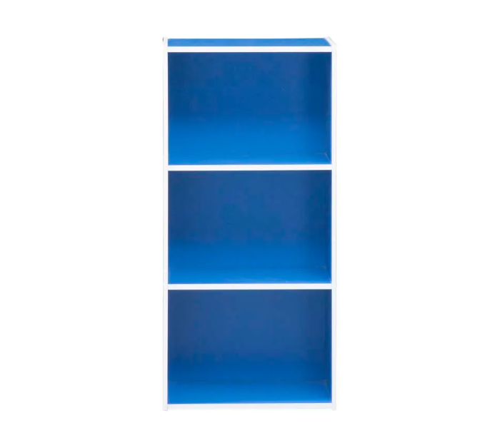 Danube Home Revlon 3 Tier Open Shelf Cabinet - Blue - Zoom Image 1