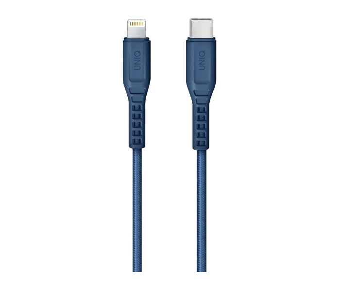 Uniq Flex 1.2Meter Usb C To Lightning Strain Relief Cable - Blue - Zoom Image 1