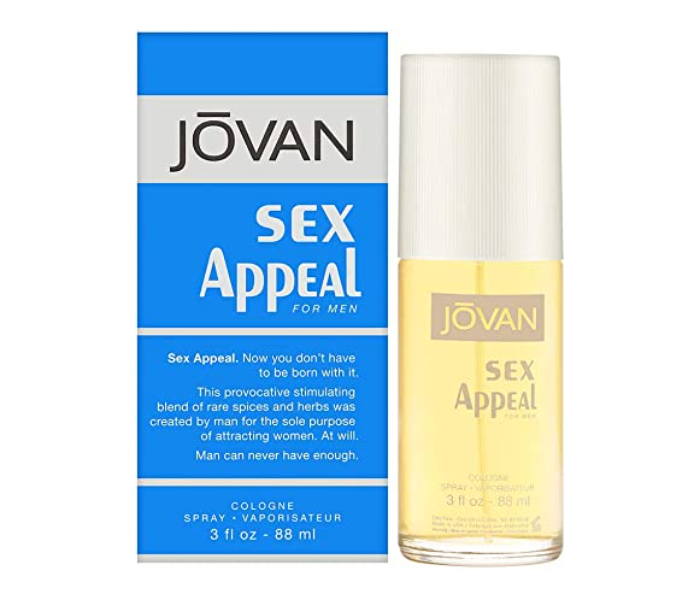 Jovan 88ml Sex Appeal Eau De Cologne Perfume for Men - Zoom Image 1