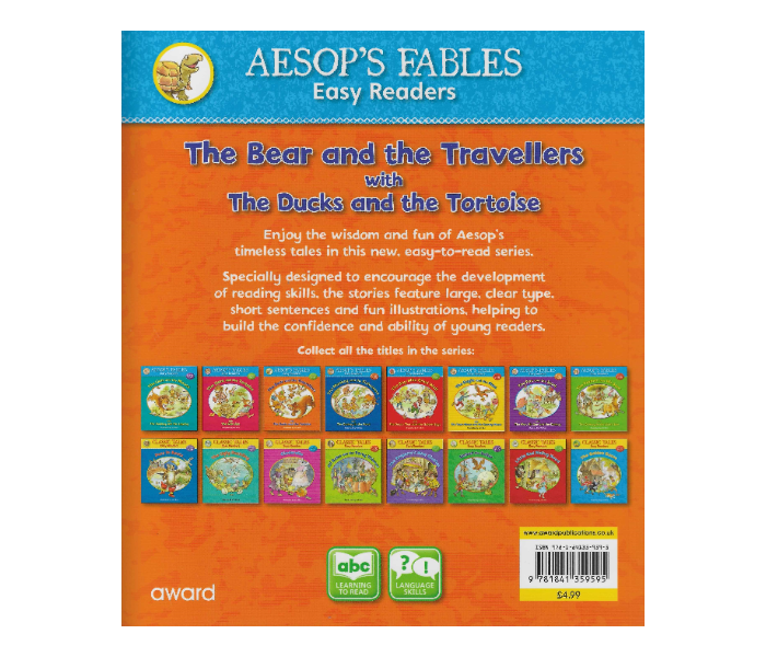 Award Publications Aesop S Fables Easy Readers The Bear And The Travellers Book For Children - Zoom Image 2