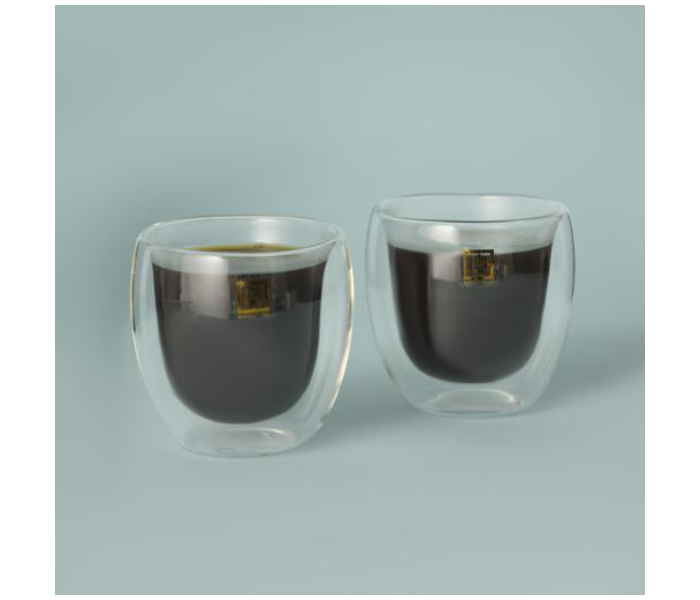 Royalford RF10526 300ml Borosilicate Glass 2 Piece Double Wall Cup Set - Zoom Image 2