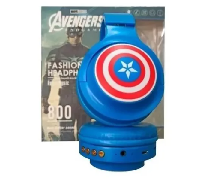 Avengers Captain America Wireless Bluetooth Headset - Blue - Zoom Image 2