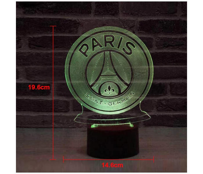 Watiaa 3D Paris Saint Germain Colors Visualizer Lamp - Zoom Image 3