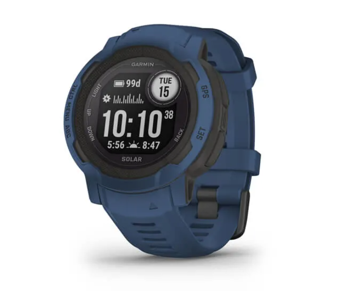 Garmin 010-02627-06 Instinct 2 Solar Standard Edition GPS Smartwatch - Tidal Blue - Zoom Image